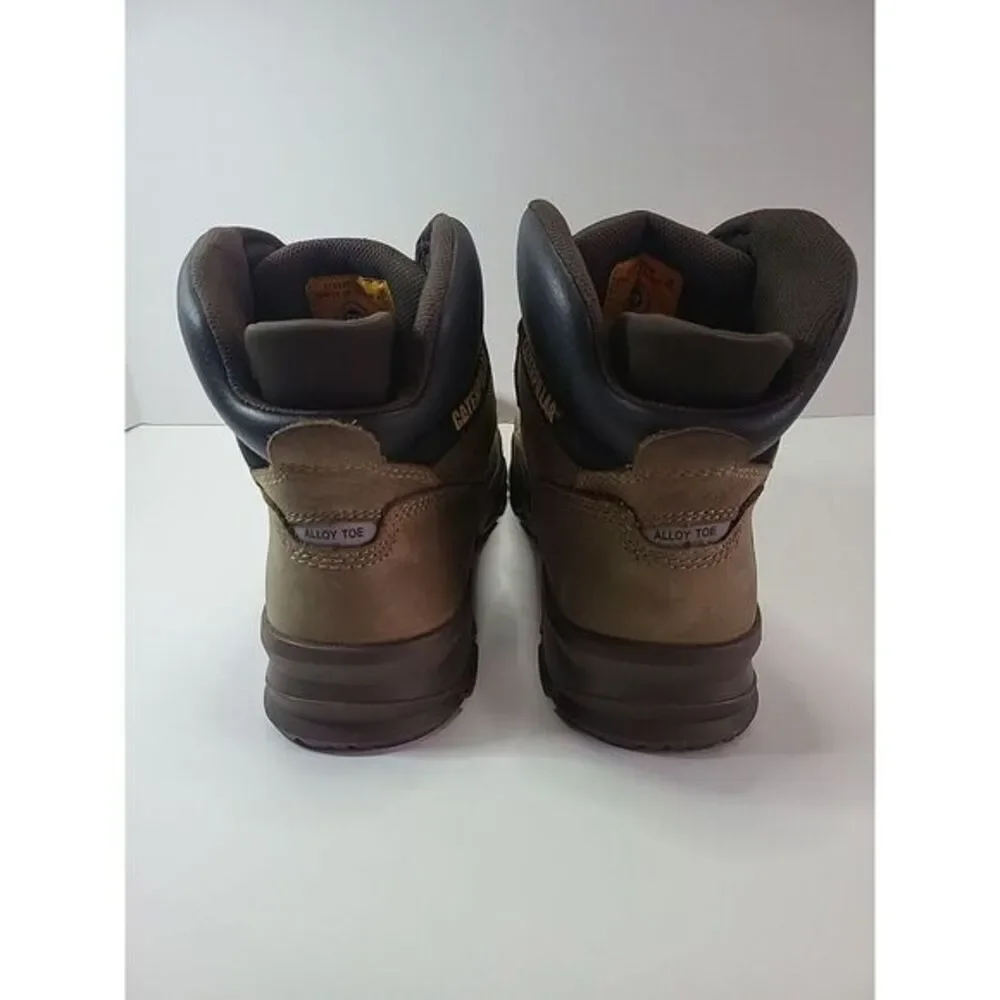 CAT Caterpillar‎ P91268 Men's Sz 14 Mobilize Alloy Toe Fossil Leather Work Boots